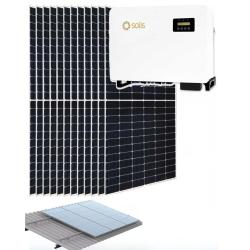 112 Módulos FV 550w + Inversor 60kW Solis + estructura