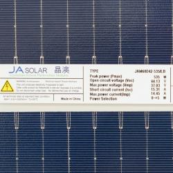 Pack 10 unidades de Panel Solar Bifacial 535W Ja Solar TOPCon N-Type Black Frame