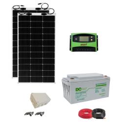 Placas Solares Flexibles 400W con Batería Camper 100Ah