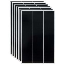 Pack 7 unidades Placas Solares Fotovoltaicas 200W 12V Monocristalinas Solarfam