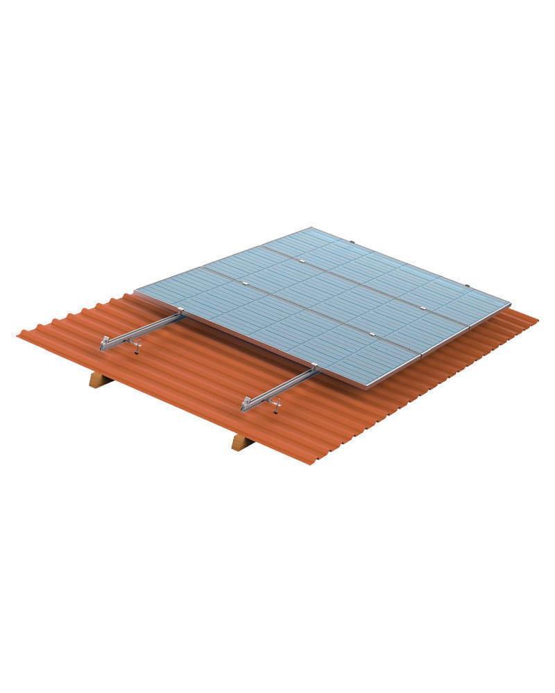 Estructura 4 Paneles Coplanar Varilla Falcat
