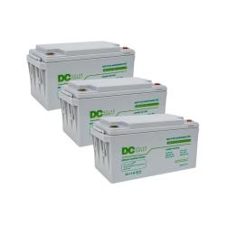 Pack 3 unidades de Baterías Camper AGM 100Ah 12V DC Solar Energy
