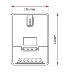 Regulador MPPT 100V 40A LCD 12/24V