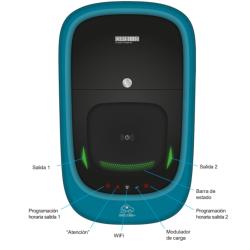 Cargador coche eléctrico 22kW Orbis Viaris Combi Plus Tipo 2 cable 5m - WiFi