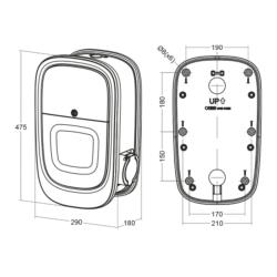 Cargador coche eléctrico 22kW Orbis Viaris Combi Plus Tipo 2 cable 5m - WiFi