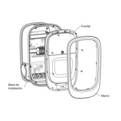 Cargador coche eléctrico 22kW Orbis Viaris Combi Plus Tipo 2 cable 5m - WiFi