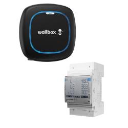 Pack Cargadores Electricos Coches Wallbox Pulsar 7.4kW Type 2 Max con Power Boost Meter