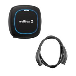 Pack Cargador de Coche Eléctrico Wallbox Pulsar 7.4kW Type 2 Max con Cable de Carga Wallbox 7m