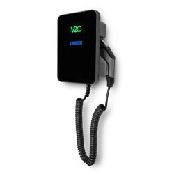 Cargador Coche Eléctrico V2C TRYDAN 7,4Kw con Cable T2 10m + P