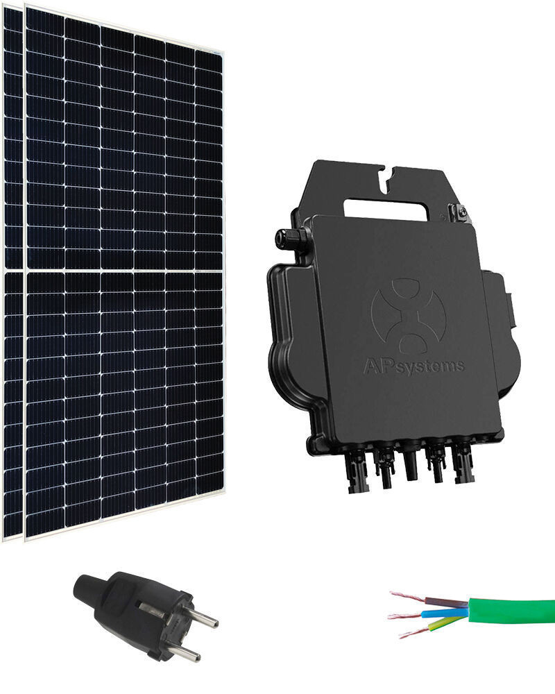 Kit Placas Solares Enchufables 720W con Microinversor 880W