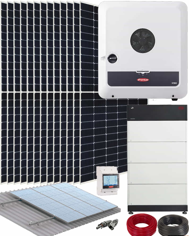 Kit Híbrido Fronius 10000W 52kWhdia Trifásico