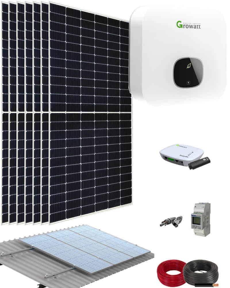 Kit Solar Fotovoltaica 3000W 6388kWhaño Growatt