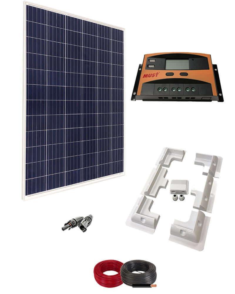 Kit Solar Caravana 12V 1000Whdia  con Estructura