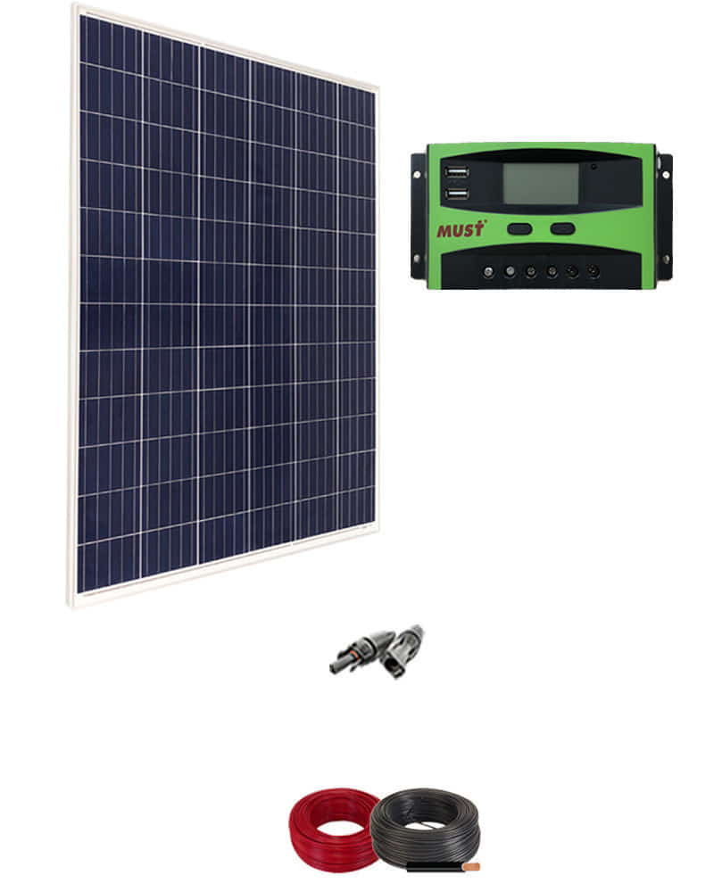 Kit Solar para Caravanas 12V 1000Whdia con regulador de 30A