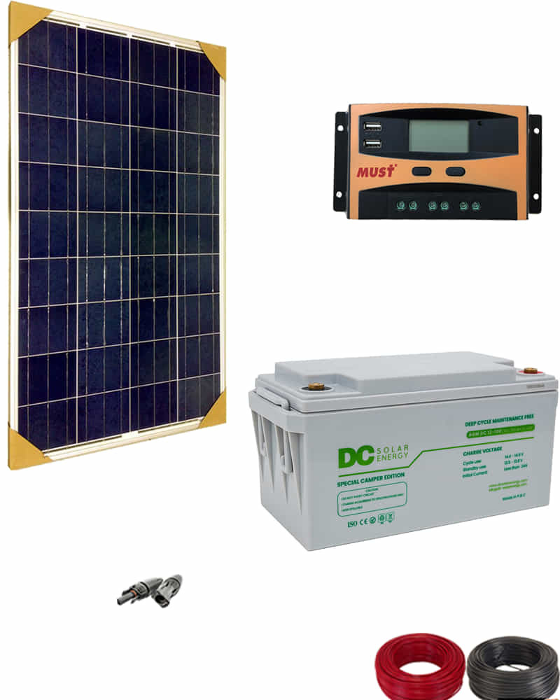 Kit Solar Iluminación 12V 500Whdia