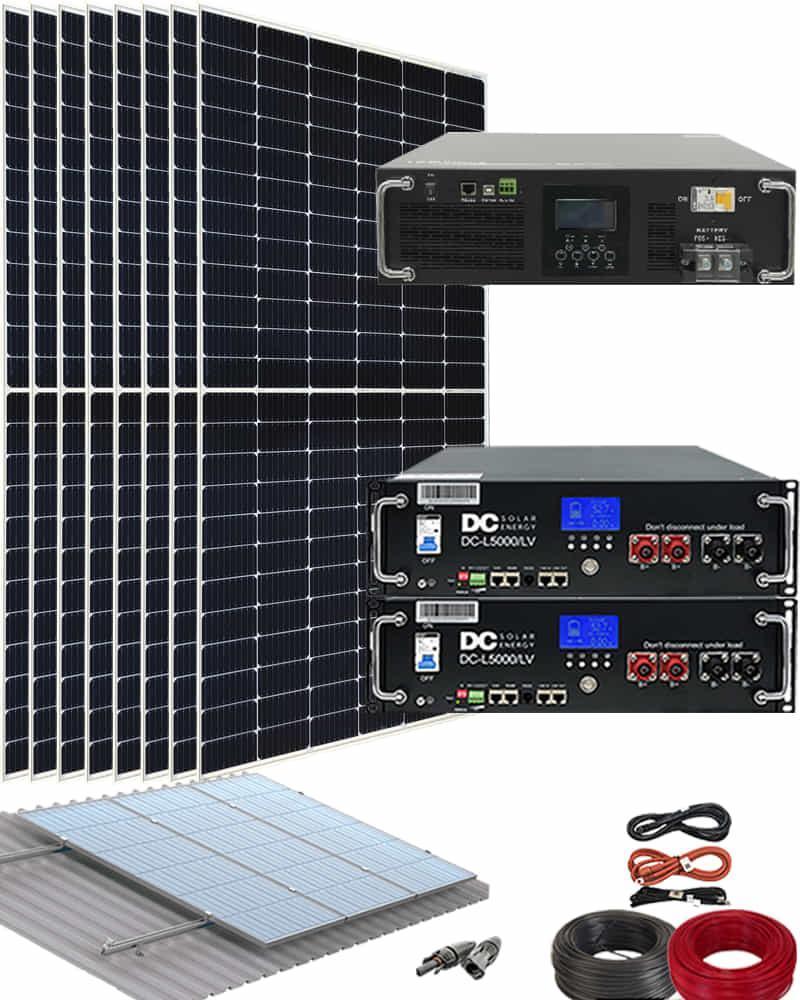 Kit Solar Vivienda Permanente 5000W 48V 7400kWhaño