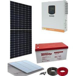 Kit Solar Casa Campo 1000W 12V 2500Whdia