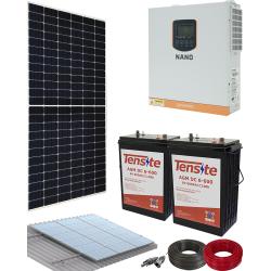 Kit Panel Solar Vivienda Aislada 1000W 12V 2500Whdia