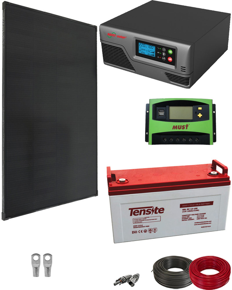 Kit Placa Solar Caravana 300W 12V 750Whdia