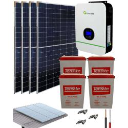 Kit Solar Fotovoltaico 3000W 24V 9000Whdia 