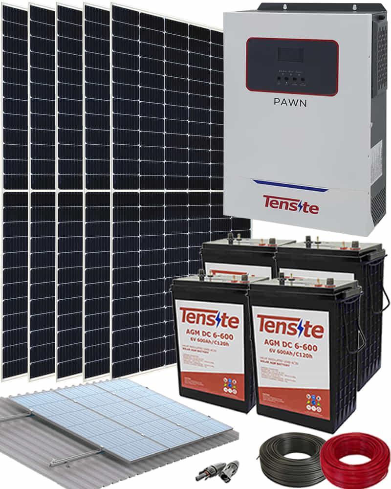 Kit Solar Fotovoltaico 3500W 24V 8000Whdia