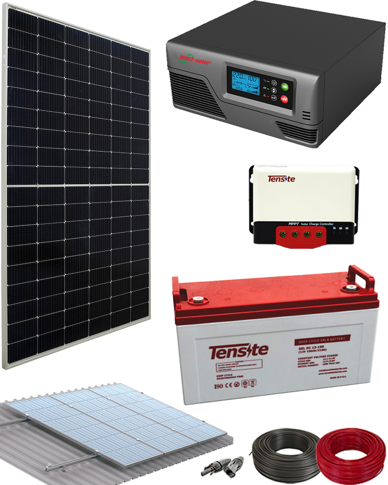 Kit Solar Aislada para autoabastecimiento 300W 12V