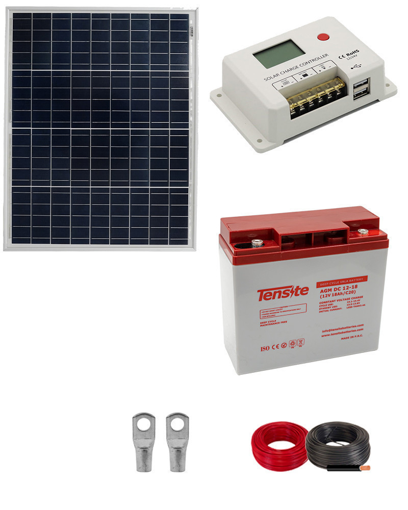 Kit Solar Portátil Autoinstalable 50W Mini Portátil