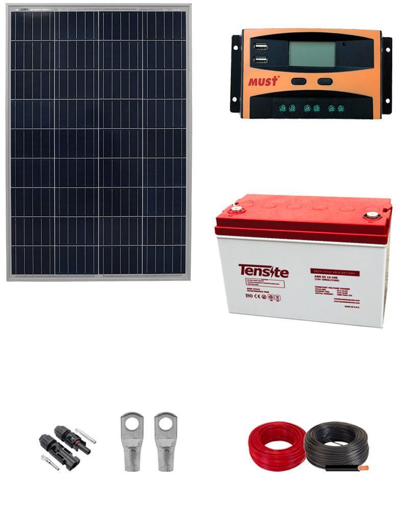 Kit Solar 100W con Batería