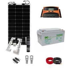 Kit Panel Solar Autoinstalable 200W con Batería DC Camper