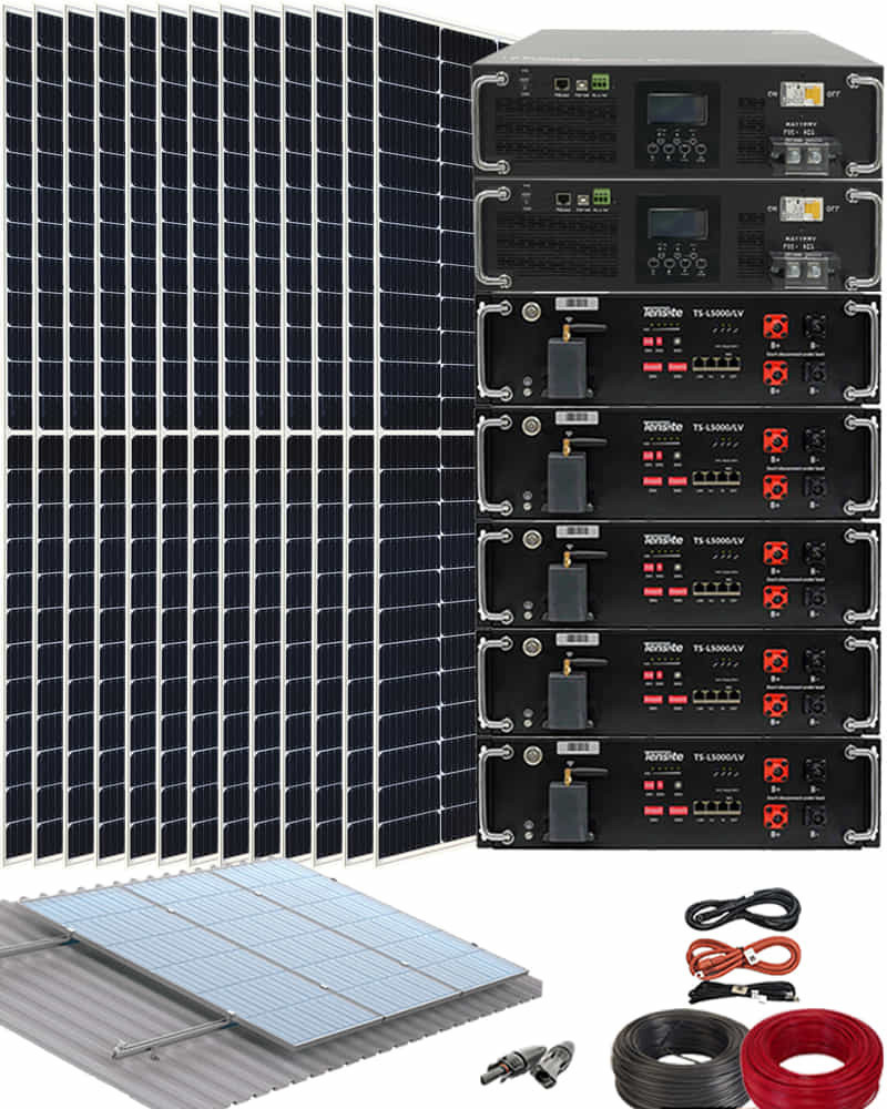 Kit Solar Vivienda Permanente 10000W 48V 48000Whdia