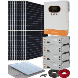 Kit Solar Aislada 5500W 48V Suntaic Lite con Baterías de Litio Suntaic 20kWh