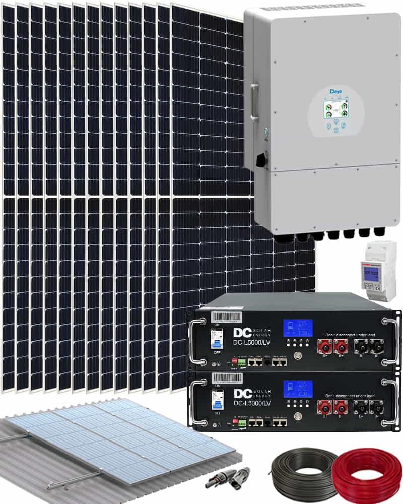 Kit para Poner Placas Solares en Casa con Inversor Deye 8000W