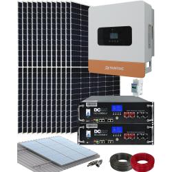 Kit Solar para Instalación Placas Solares con Inversor Híbrido Suntaic STH6M-2/GEN 6000W y Batería Litio DC 48V DC-5000/LV