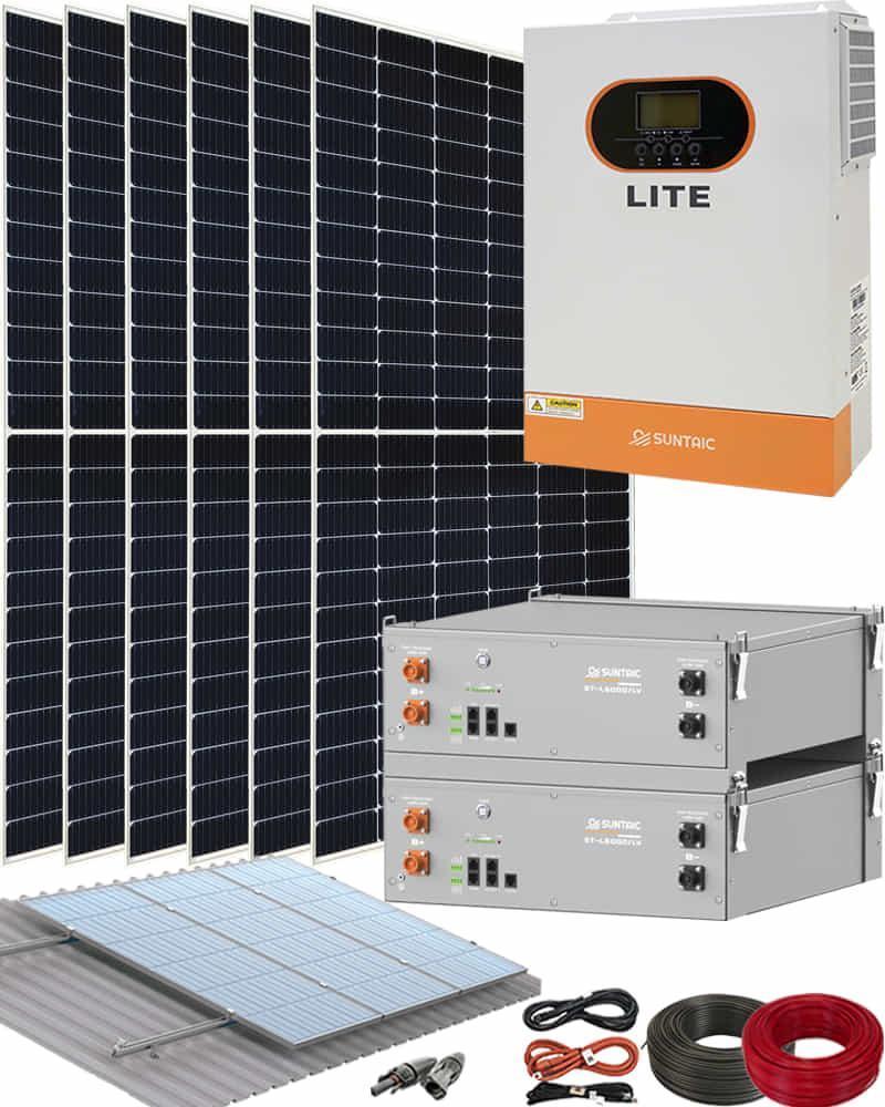 Kit Solar Aislada Litio Suntaic 5500W 15kWhdia