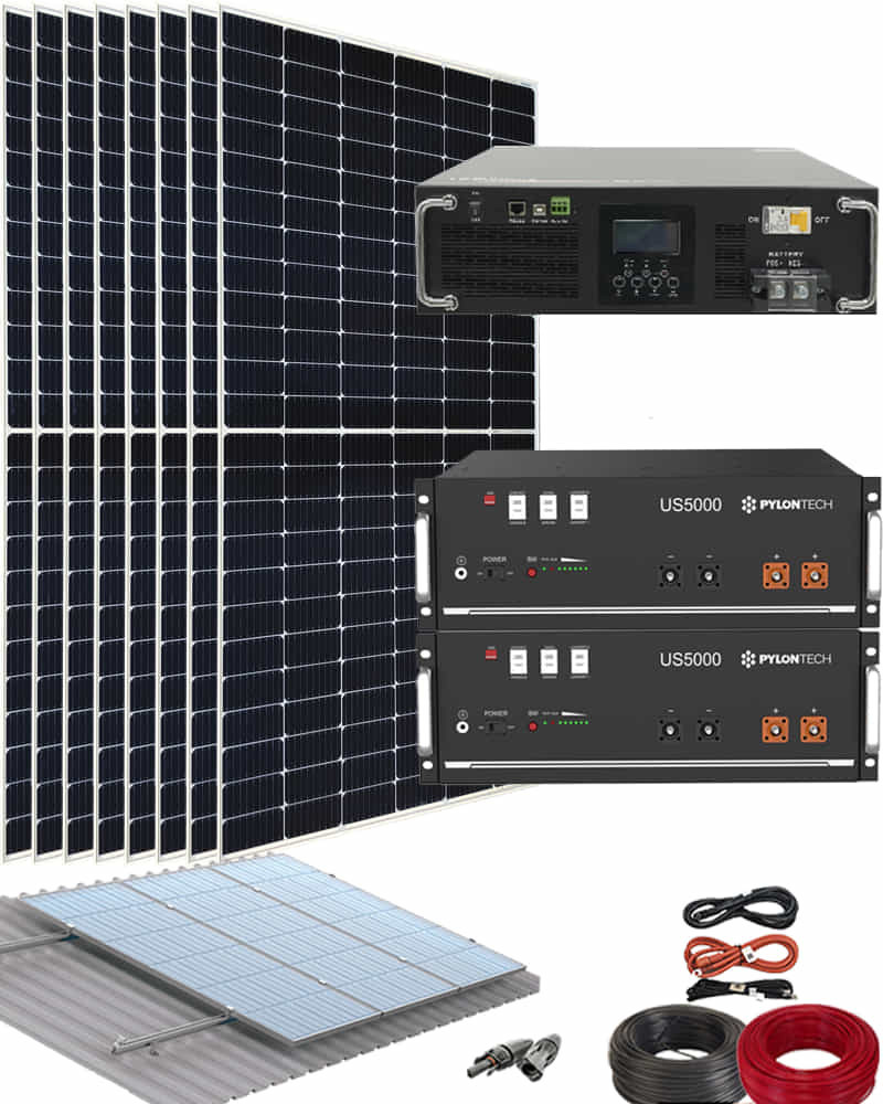 Kit Solar Litio Pylontech 9kWh 5000W 19800Whdia