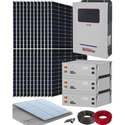 Kit Instalación Fotovoltaica Aislada 5500W 48V Tensite con Baterías Litio