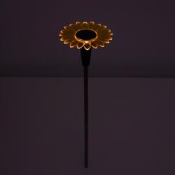 Pack 2uds Luces solares jardín forma de flor 3lm