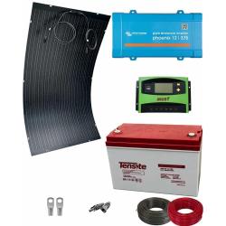 Kit Panel Solar 300W 12V 1000Whdia con batería AGM