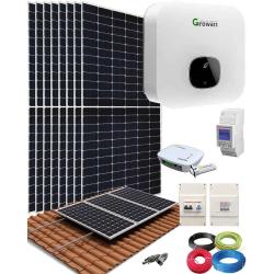 Kit Solar Autoconsumo Growatt MIN 3kW Monofásico - Teja