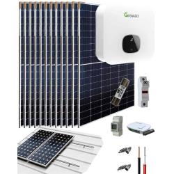 Kit Solar Autoconsumo Growatt MIN XH 6kW Monofásico - Teja