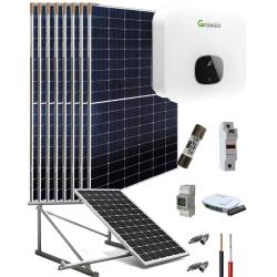 Kit Solar Autoconsumo Growatt MIN XH 3kW Monofásico - Inclinada
