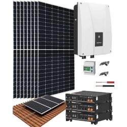 Kit Solar Híbrido Azzurro 5kW con DC - Teja
