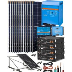 Kit Solar Aislada Victron Multiplus 5kW 48V Monofásico con Pylontech - Inclinada