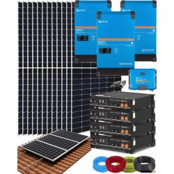 Kit Solar Aislada Victron 9kW 48V Trifásico con Pylontech - Teja