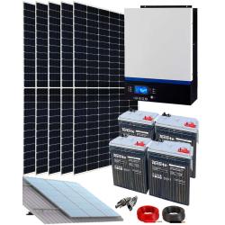 Kit Solar Aislada Voltronic VMIII 3kW 24V Monofásico con OPzS - Teja