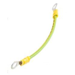 Latiguillo 6mm2 H07Z1-K (AS) Tierra 15cm con terminales