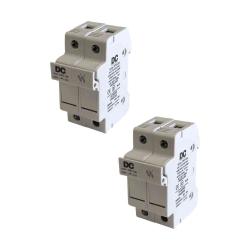 Pack 2ud Portafusibles Doble 10x38 1000V