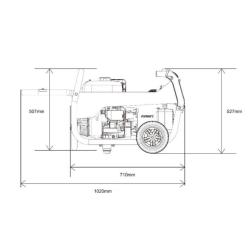 Generador Eléctrico Gasolina 3300W Genergy Jaca