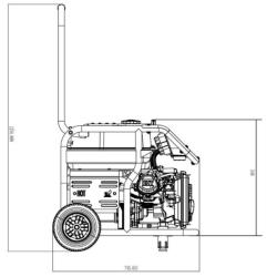 Generador Eléctrico Gasolina 7000W Genergy Mulhacén