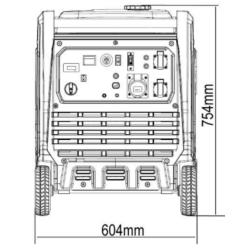 Generador Eléctrico Silencioso Inverter 7500W Genergy Tenerife RC